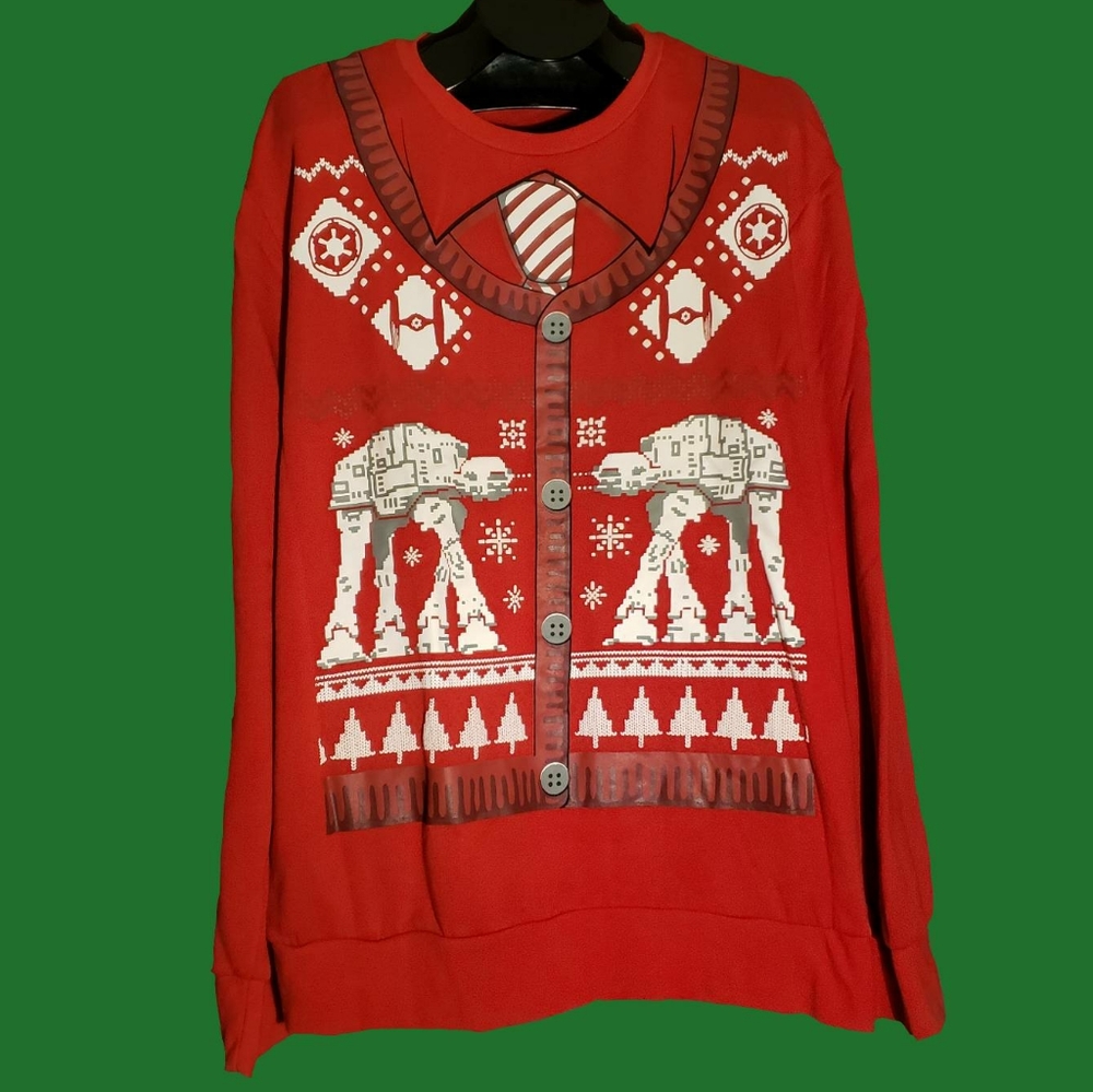 Disney Star Wars Ugly Christmas AT-AT Sweater
